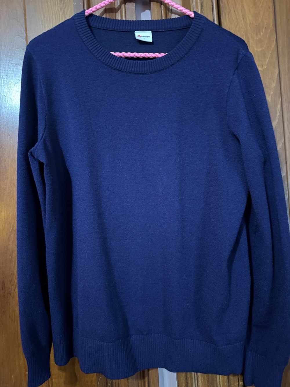 Women's Navy Crew Neck Sweater